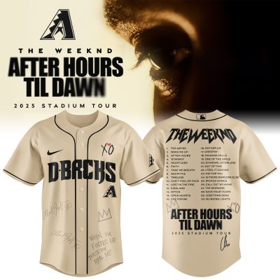 Arizona Diamondbacks MLB x The Weeknd After Hours Til Dawn Personalized Baseball Jersey For Fans