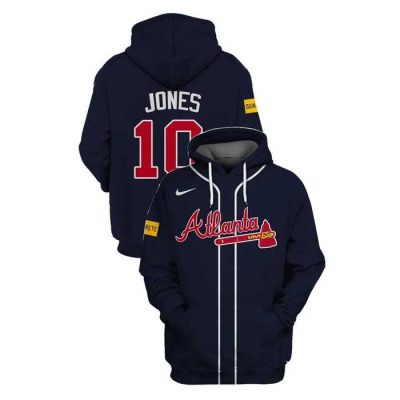 Atlanta Braves Custom Name Number Unisex Hoodie Style Jersey Special Edition PJH1135