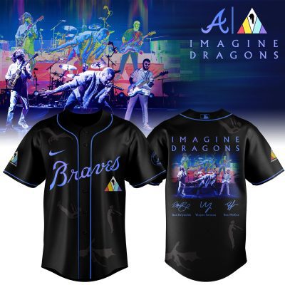 Atlanta Braves MLB x Imagine Dragons 17th Anniversary Tour Personalized Baseball Jersey For Fans