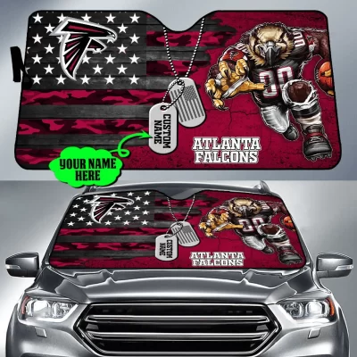 Atlanta Falcons Personalized Car Auto Windshield Sun Shade WSS1194