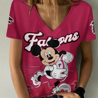 Atlanta Falcons Personalized V-neck Women T-shirt  VNT1027