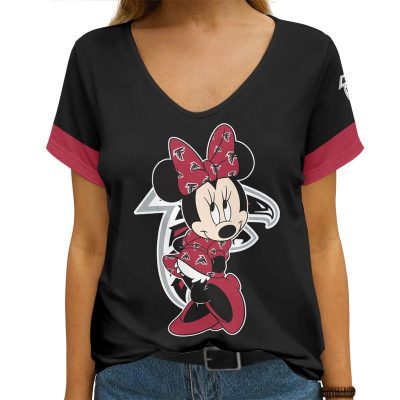 Atlanta Falcons V-neck Women T-shirt VNT1020