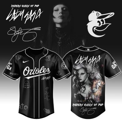 Baltimore Orioles MLB x Lady Gaga The Mayhem Ball Tour Personalized Baseball Jersey For Fans