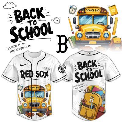 Boston Red Sox MLB x Back To School Personalized Baseball Jersey For Fans