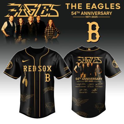Boston Red Sox MLB x The Eagles 54th Anniversary Tour Personalized Baseball Jersey For Fans