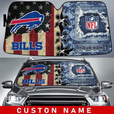 Buffalo Bills Personalized Car Auto Windshield Sun Shade WSS1075