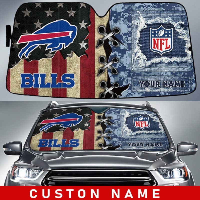 Buffalo Bills Personalized Car Auto Windshield Sun Shade WSS1075
