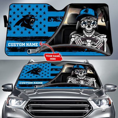 Carolina Panthers Personalized Car Auto Windshield Sun Shade WSS1197