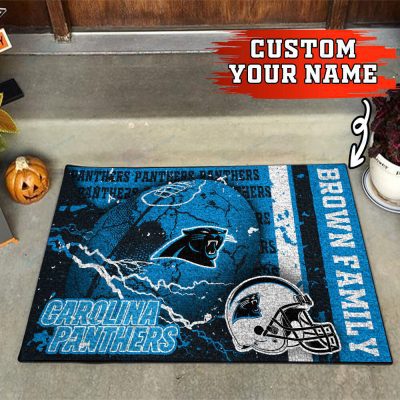 Carolina Panthers Personalized Doormat FLOORMAT1561