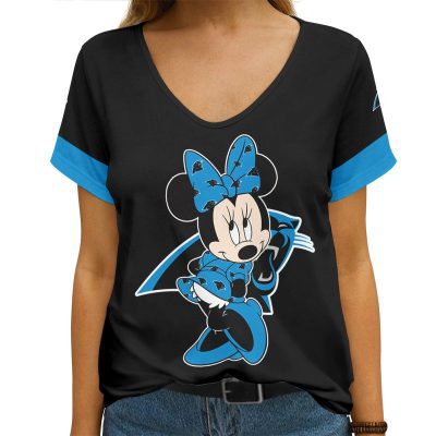 Carolina Panthers V-neck Women T-shirt VNT1063