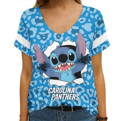 Carolina Panthers V-neck Women T-shirt VNT1064