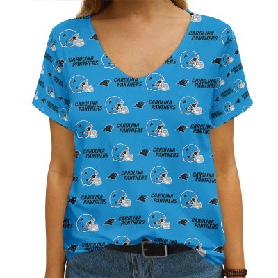 Carolina Panthers V-neck Women T-shirt VNT1068