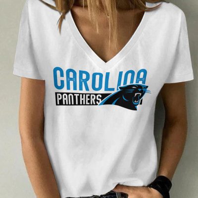 Carolina Panthers V-neck Women T-shirt  VNT1071