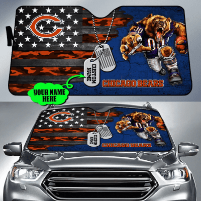 Chicago Bears Personalized Car Auto Windshield Sun Shade WSS1207
