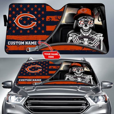 Chicago Bears Personalized Car Auto Windshield Sun Shade WSS1214