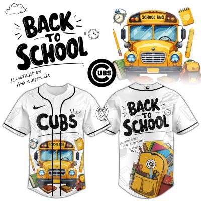 Chicago Cubs MLB x Back To School Personalized Baseball Jersey For Fans