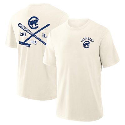 Chicago Cubs Nostalgia Stadium Slub T-Shirt - Cream