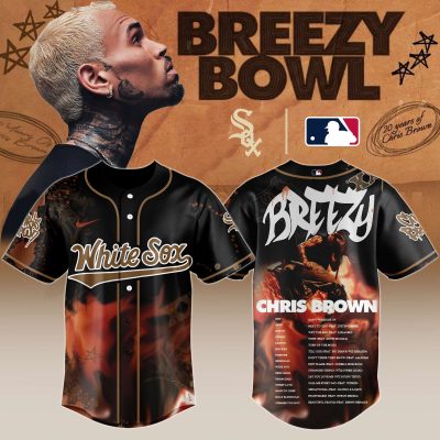 Chicago White Sox MLB x Chris Brown Breezy Bowl XX Stadium World Tour Personalized Baseball Jersey For Fans