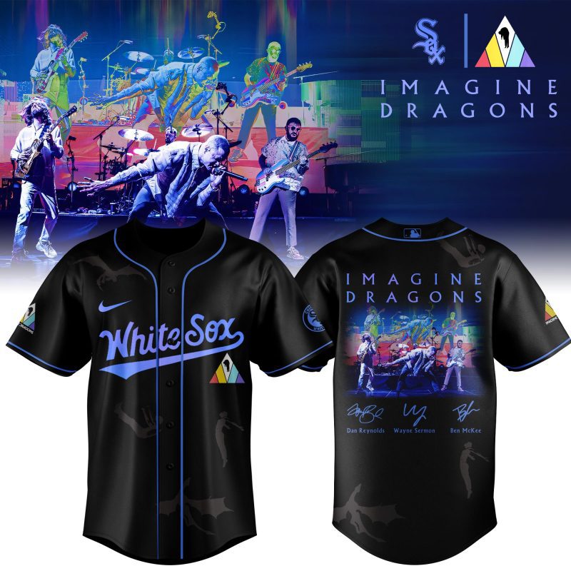 Chicago White Sox MLB x Imagine Dragons 17th Anniversary Tour Personalized Baseball Jersey For Fans