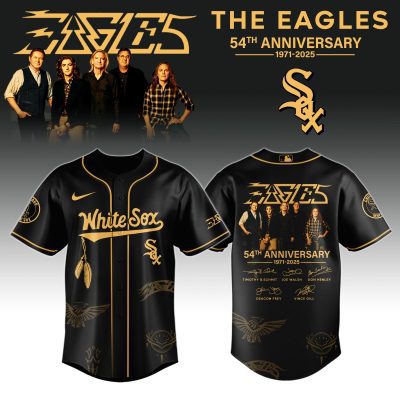 Chicago White Sox MLB x The Eagles 54th Anniversary Tour Personalized Baseball Jersey For Fans