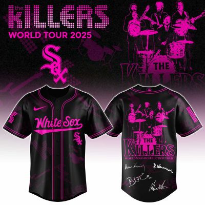 Chicago White Sox MLB x The Killers 24th Anniversary Tour Personalized Baseball Jersey For Fans