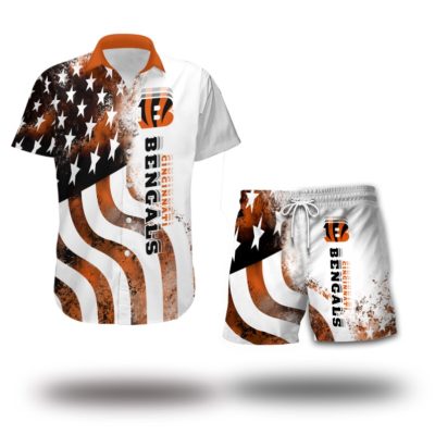 Cincinnati Bengals Combo Hawaiian Shirt and Shorts AHS1230