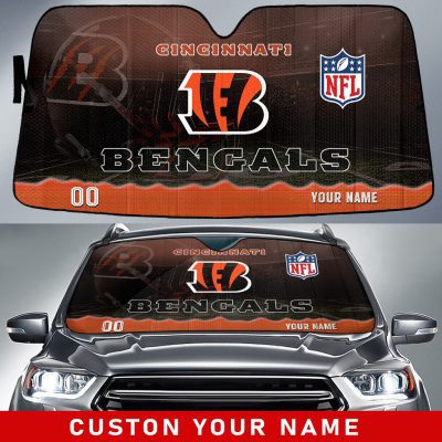 Cincinnati Bengals Personalized Car Auto Windshield Sun Shade WSS1066