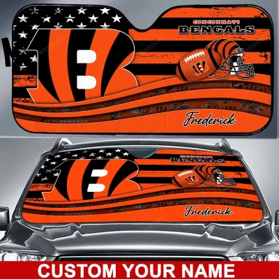 Cincinnati Bengals Personalized Car Auto Windshield Sun Shade WSS1267