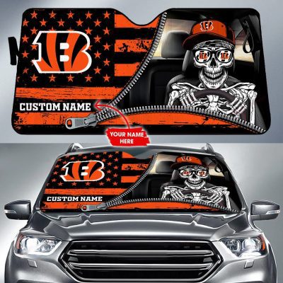 Cincinnati Bengals Personalized Car Auto Windshield Sun Shade WSS1279