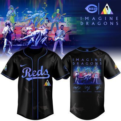 Cincinnati Reds MLB x Imagine Dragons 17th Anniversary Tour Personalized Baseball Jersey For Fans