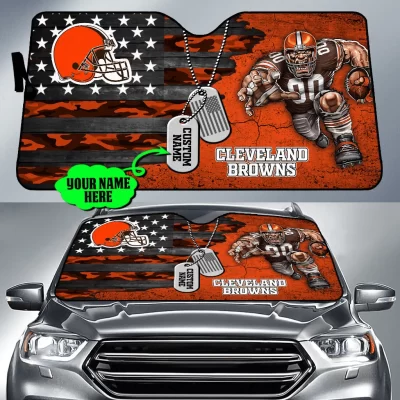 Cleveland Browns Personalized Car Auto Windshield Sun Shade WSS1264