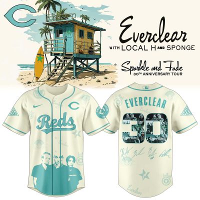 Cleveland Guardians MLB x Everclear 30th Anniversary Tour Personalized Baseball Jersey For Fans