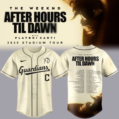 Cleveland Guardians x The Weeknd After Hours Til Dawn 2025 Baseball Jersey