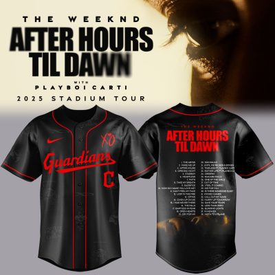 Cleveland Guardians x The Weeknd After Hours Til Dawn 2025 Baseball Jersey