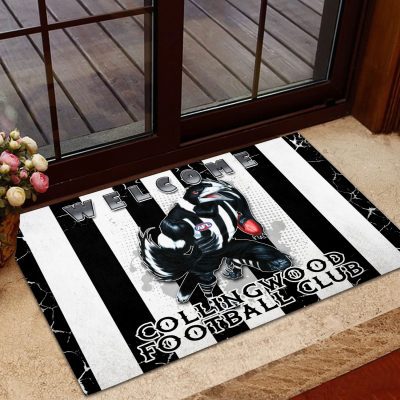 Collingwood FC Rubber Base Doormat FLOORMAT1172