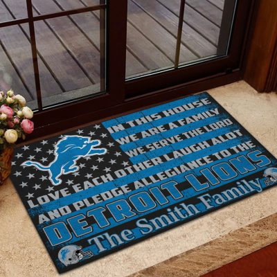 Detroit Lions Personalized Doormat FLOORMAT1594