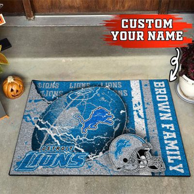 Detroit Lions Personalized Doormat FLOORMAT1595