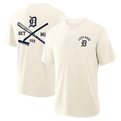 Detroit Tigers Nostalgia Stadium Slub T-Shirt - Cream