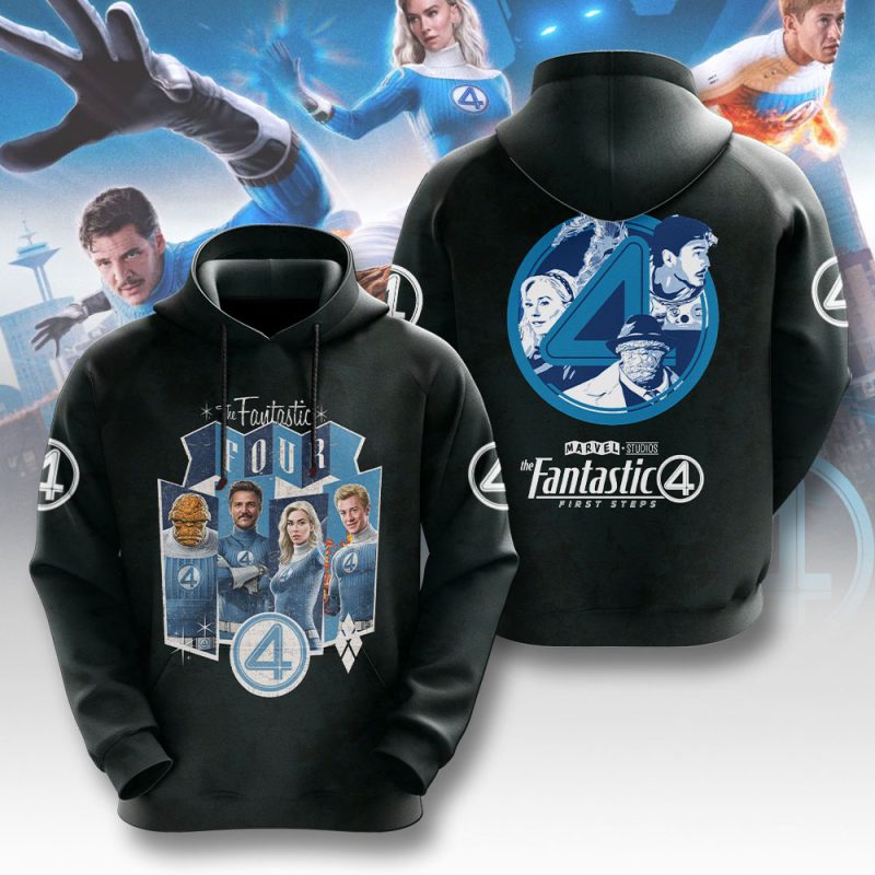Fantastic 4 First Steps 2025 Unisex Performance Hoodie FTT4012
