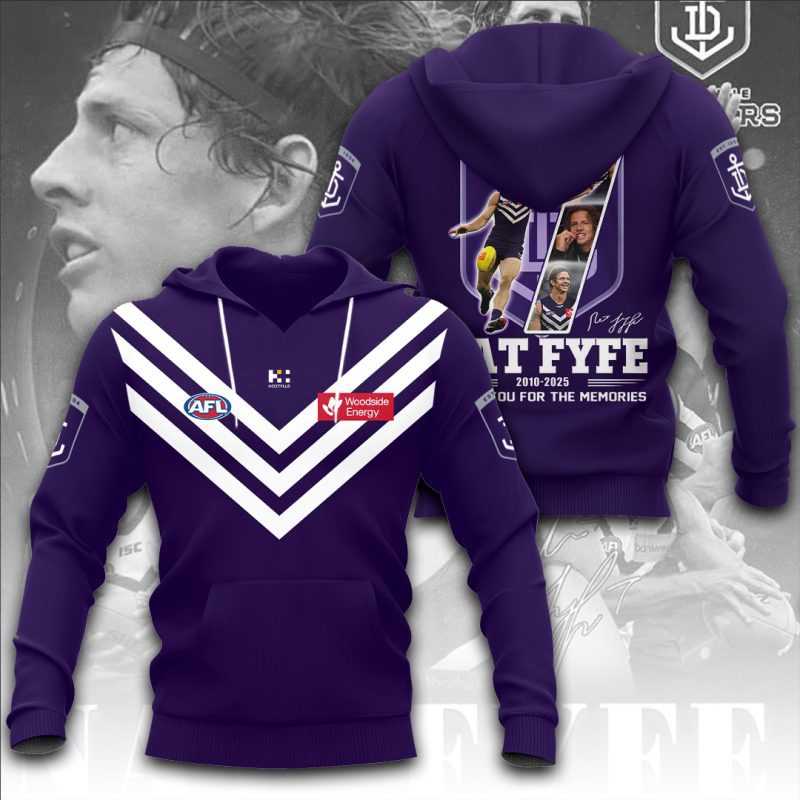 Fremantle Football Club x Nat Fyfe Unisex Performance Hoodie FFC1012
