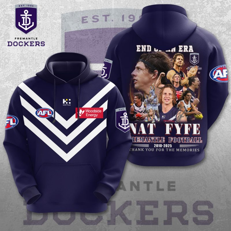 Fremantle Football Club x Nat Fyfe Unisex Performance Hoodie FFC1016