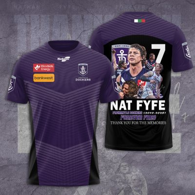 Fremantle Football Club x Nat Fyfe Unisex Performance T-Shirt FFC1000