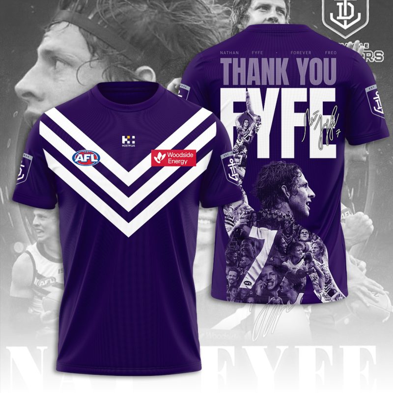 Fremantle Football Club x Nat Fyfe Unisex Performance T-Shirt WIN3053
