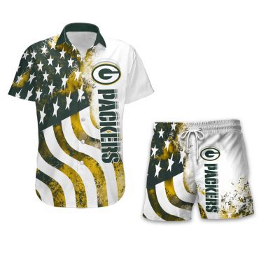 Green Bay Packers Combo Hawaiian Shirt and Shorts AHS1028