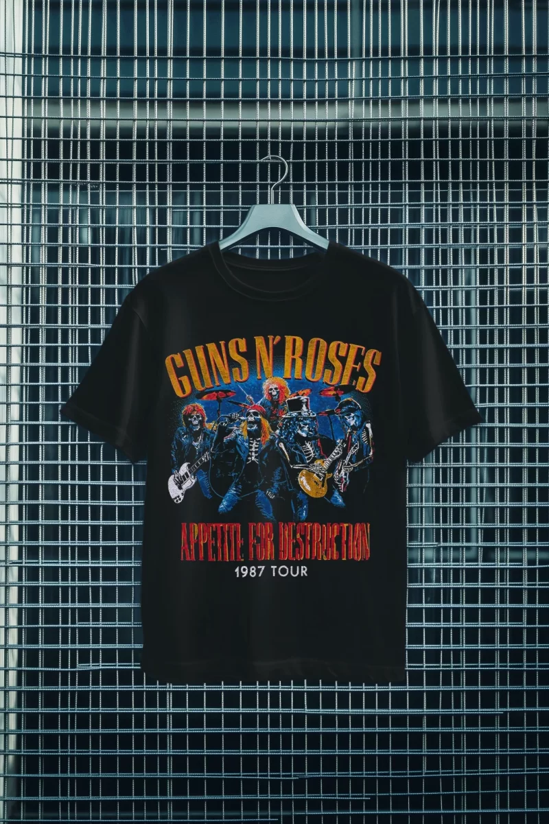Guns N' Roses T-Shirt Guns N' Roses Appetite For Destruction 1987 Tour T-Shirt