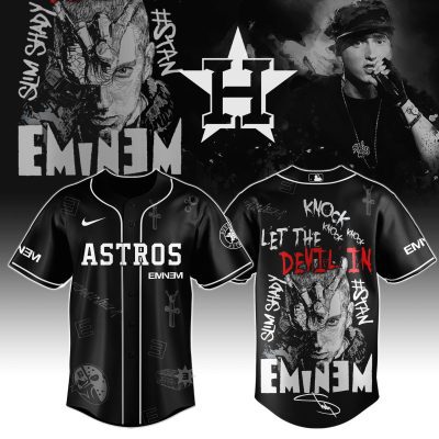 Houston Astros MLB x Eminem Stans' To Launch In Theatres Worldwide Personalized Baseball Jersey For Fans
