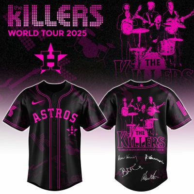 Houston Astros MLB x The Killers 24th Anniversary Tour Personalized Baseball Jersey For Fans