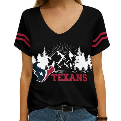 Houston Texans V-neck Women T-shirt  VNT1185