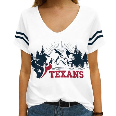 Houston Texans V-neck Women T-shirt  VNT1186