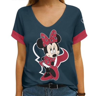 Houston Texans V-neck Women T-shirt VNT1193